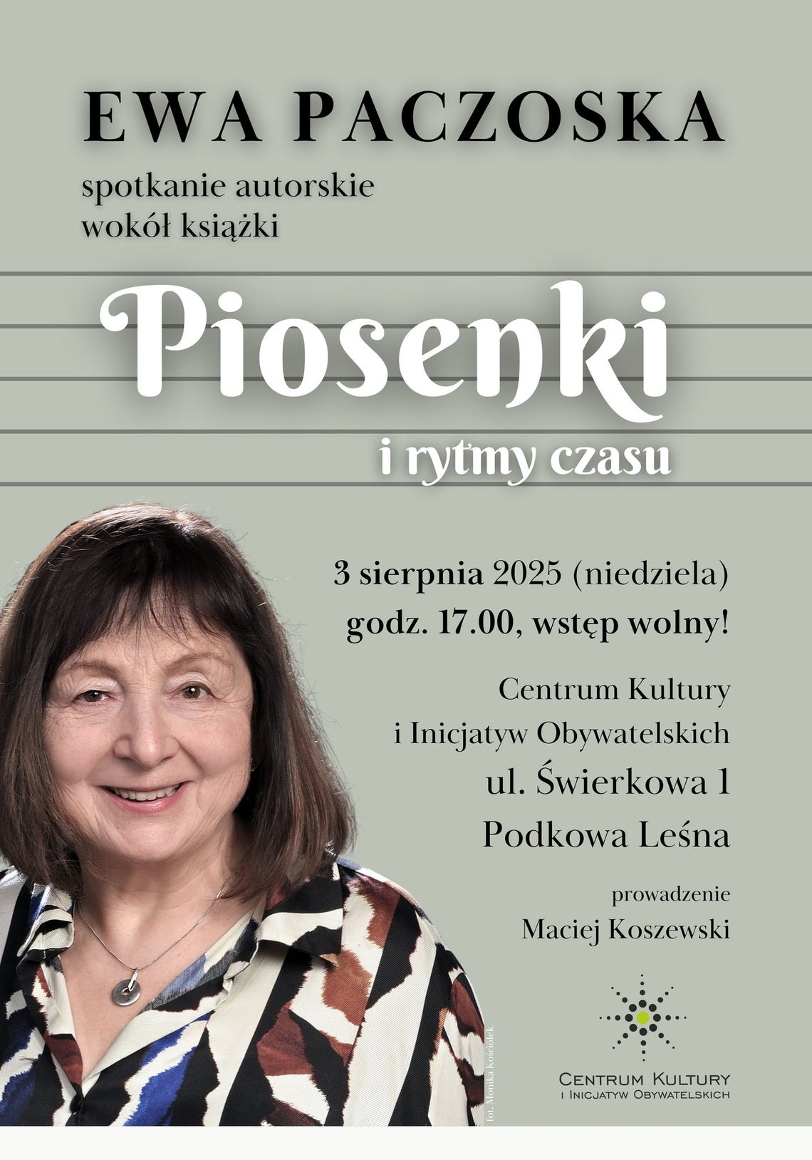 Piosenki i rytmy czasu - Spotkanie autorskie z prof. Ewą Paczoską Piosenki i rytmy czasu - Spotkanie autorskie z prof. Ewą Paczoską