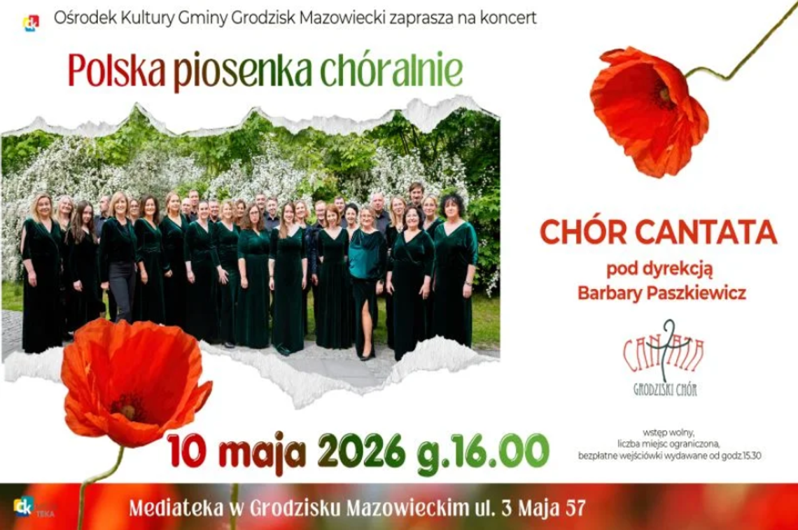 „Polska piosenka chóralnie” – koncert chóru Cantata „Polska piosenka chóralnie” – koncert chóru Cantata