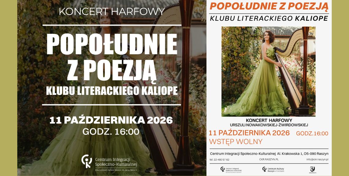 Popołudnie Poetyckie Klubu Literackiego KALIOPE w Raszynie Popołudnie Poetyckie Klubu Literackiego KALIOPE w Raszynie