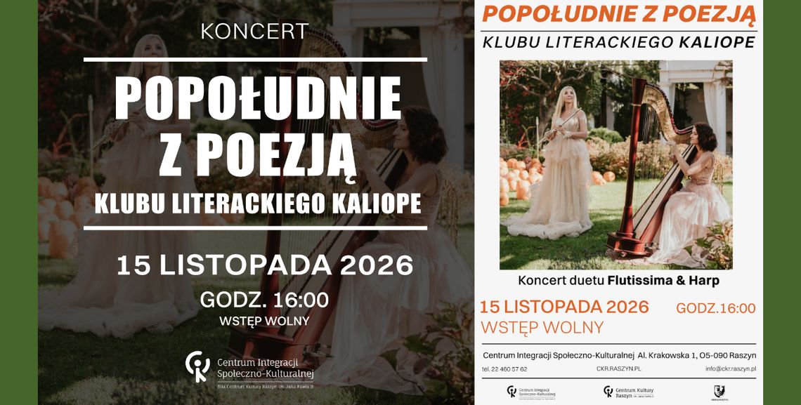 Popołudnie z poezją klubu Kaliope Popołudnie z poezją klubu Kaliope
