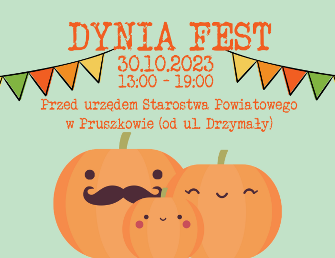 Powiatowe Święto Dyni – Dynia Fest! w powiecie pruszkowskim Powiatowe Święto Dyni – Dynia Fest! w powiecie pruszkowskim
