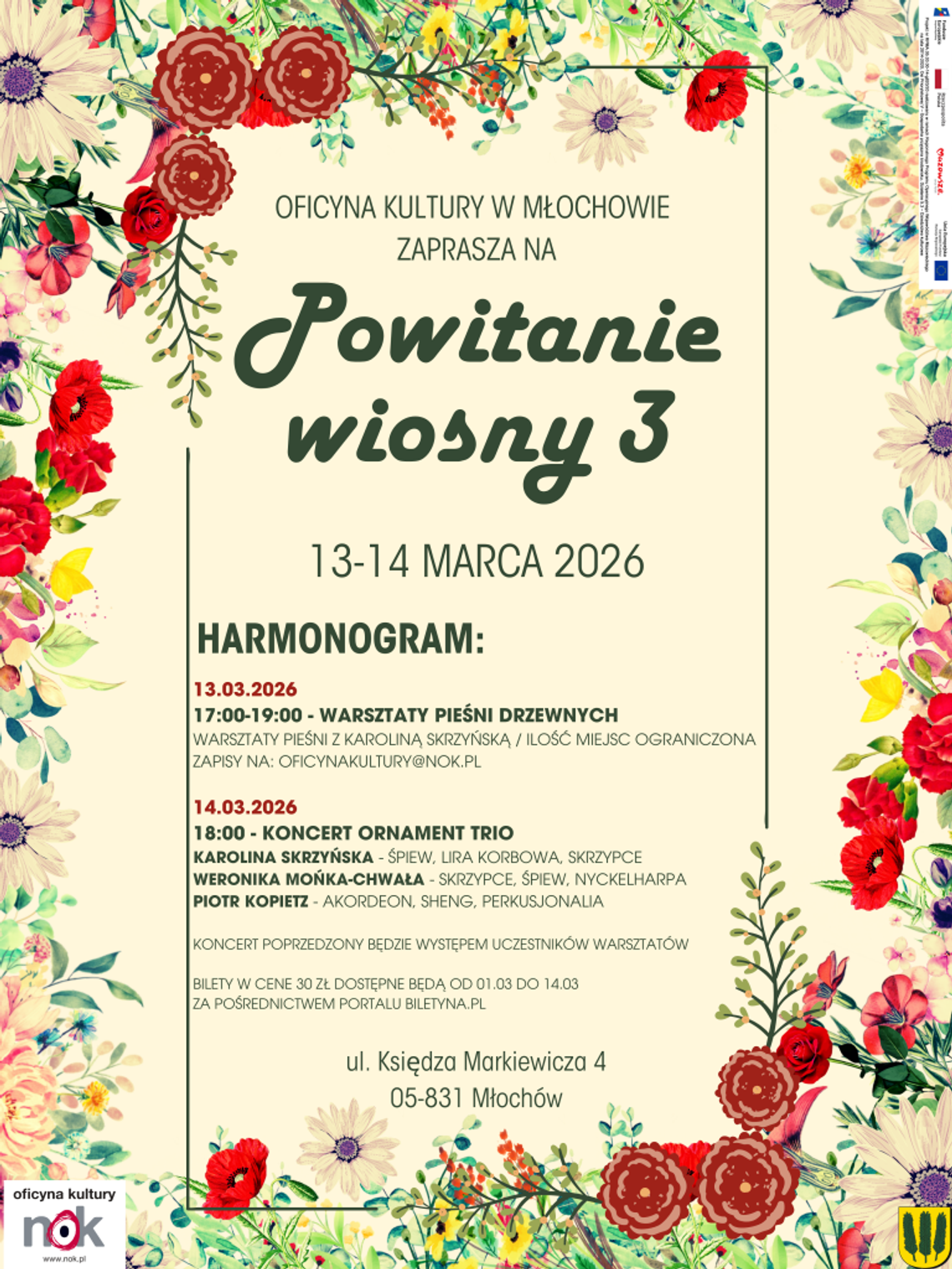 Powitanie Wiosny w Oficynie Kultury w Młochowie