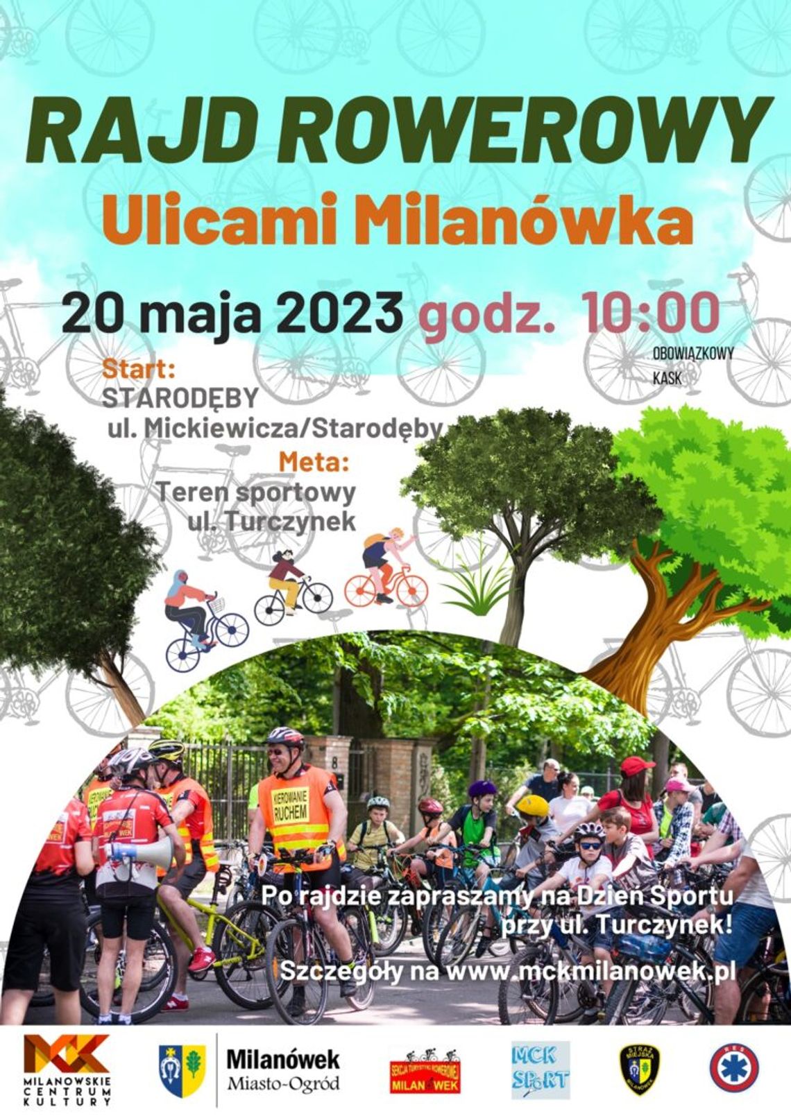 Rajd rowerowy ulicami Milanówka Rajd rowerowy ulicami Milanówka