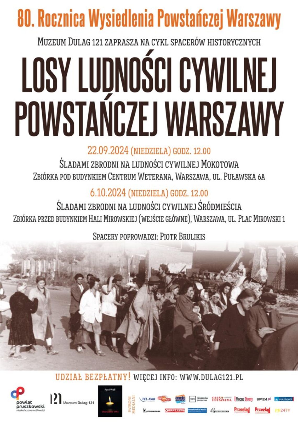 Śladami zbrodni na ludności cywilnej Mokotowa – spacer historyczny Śladami zbrodni na ludności cywilnej Mokotowa – spacer historyczny
