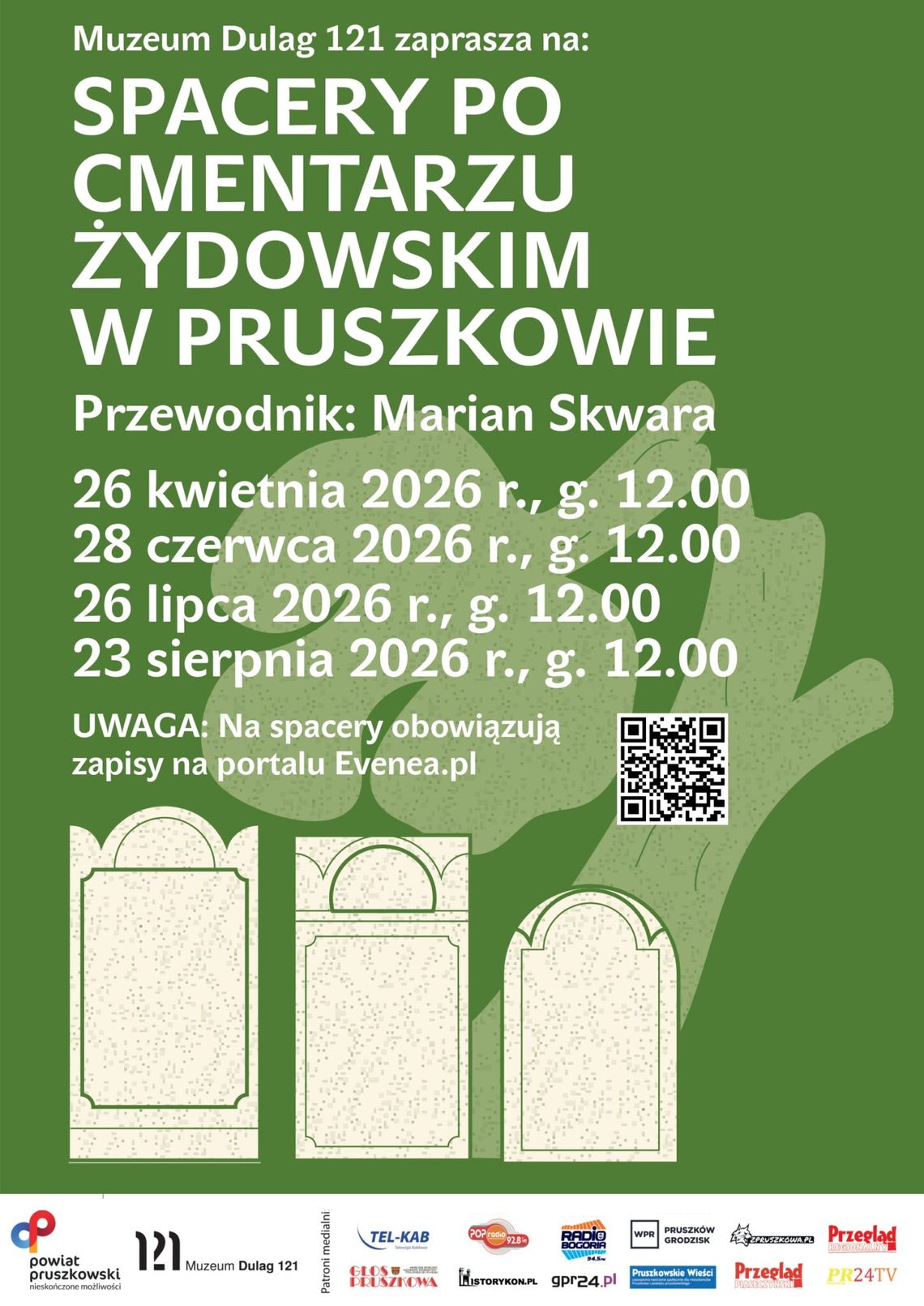Spacer po cmentarzu żydowskim w Pruszkowie Spacer po cmentarzu żydowskim w Pruszkowie