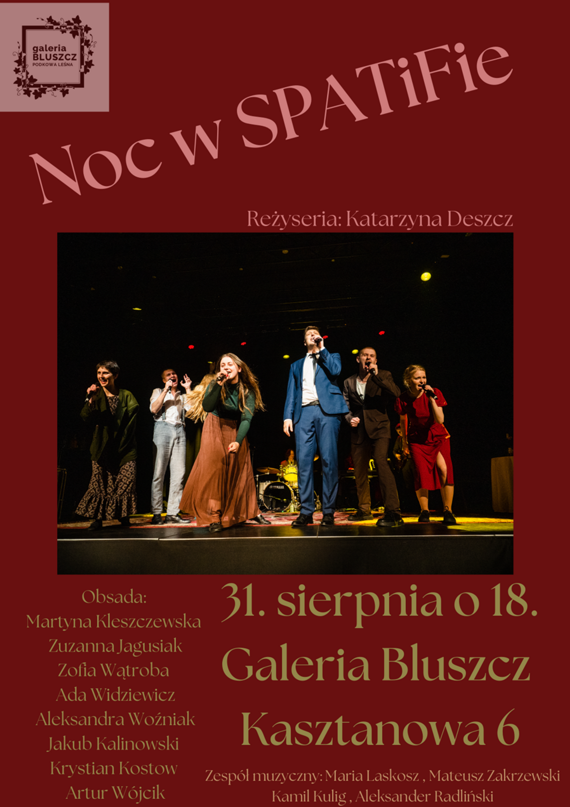 Spektakl „Noc w SPATiF’ie” w Galerii Bluszcz Spektakl „Noc w SPATiF’ie” w Galerii Bluszcz