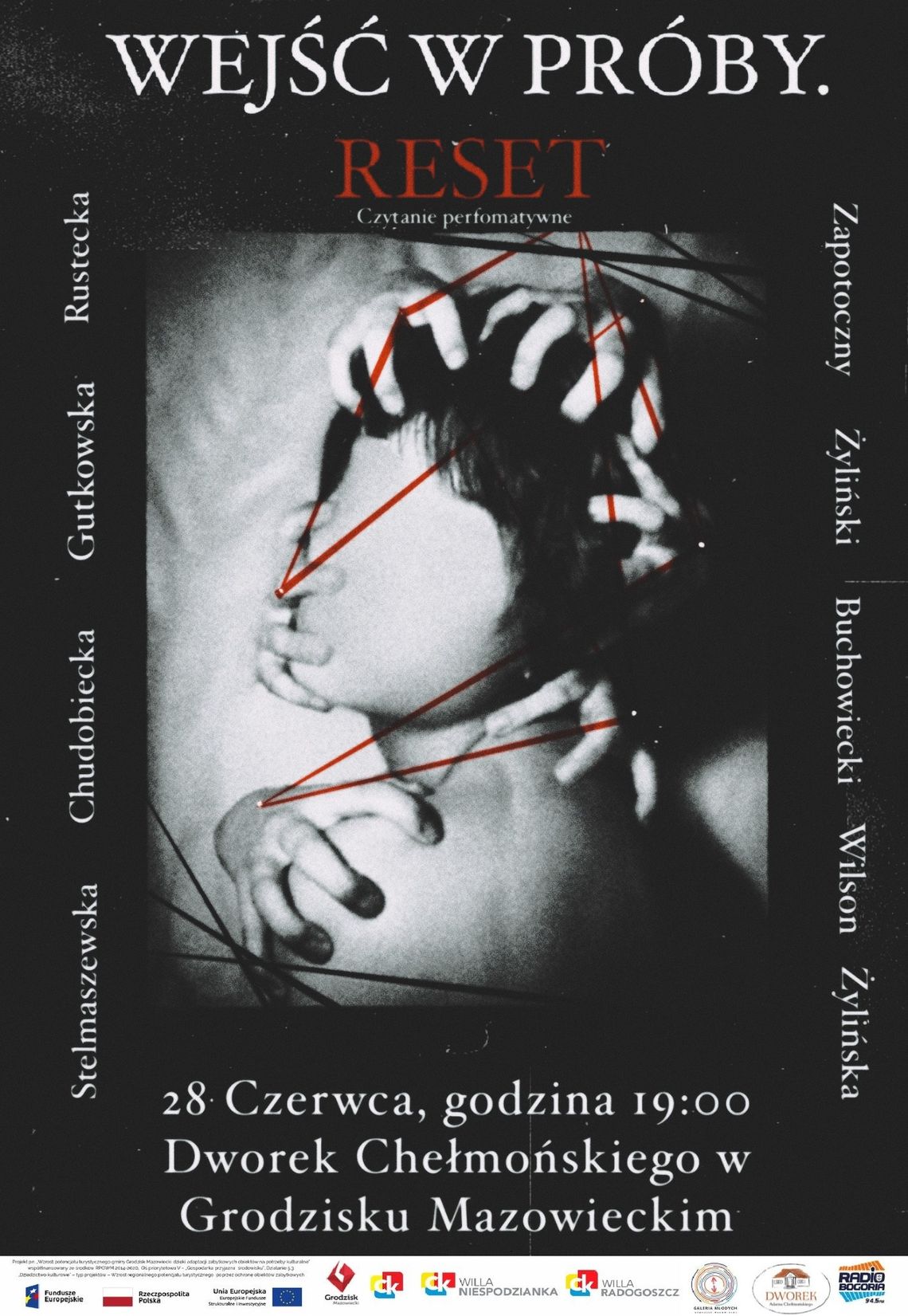 Spektakl pt. "Wejść w próby. RESET" Spektakl pt. "Wejść w próby. RESET"