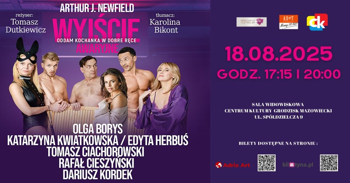 Spektakl teatralny pt. „Wyjście awaryjne” Spektakl teatralny pt. „Wyjście awaryjne”