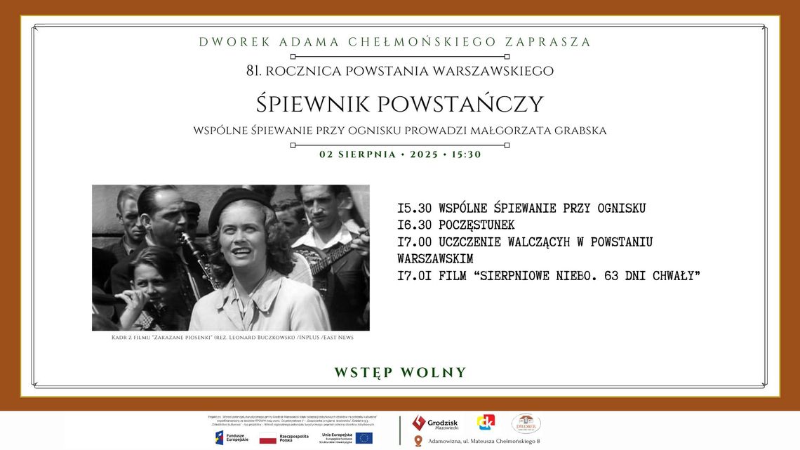 Śpiewnik Powstańczy. 81 rocznica Powstania Warszawskiego