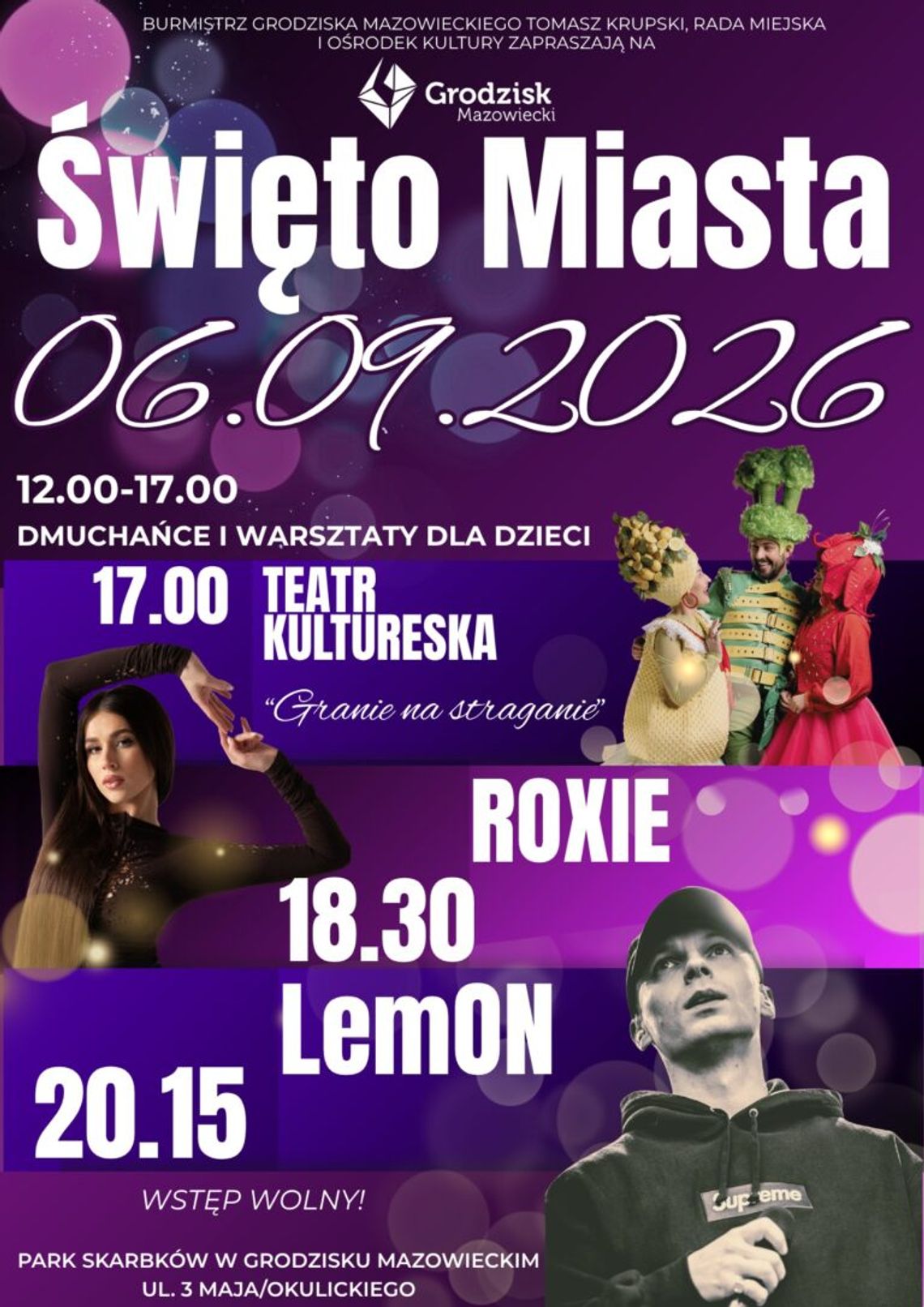 Święto Miasta – koncerty Roxie & LemOn - Grodzisk Mazowiecki Święto Miasta – koncerty Roxie & LemOn - Grodzisk Mazowiecki