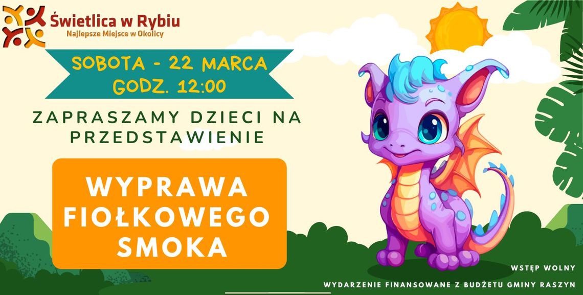 Teatrzyk dla dzieci - Wyprawa fiołkowego smoka Teatrzyk dla dzieci - Wyprawa fiołkowego smoka