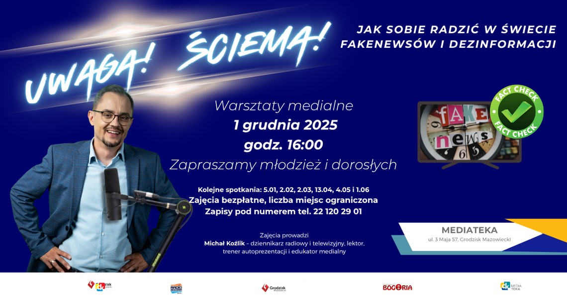 Uwaga ściema! – bezpłatne warsztaty medialne Uwaga ściema! – bezpłatne warsztaty medialne