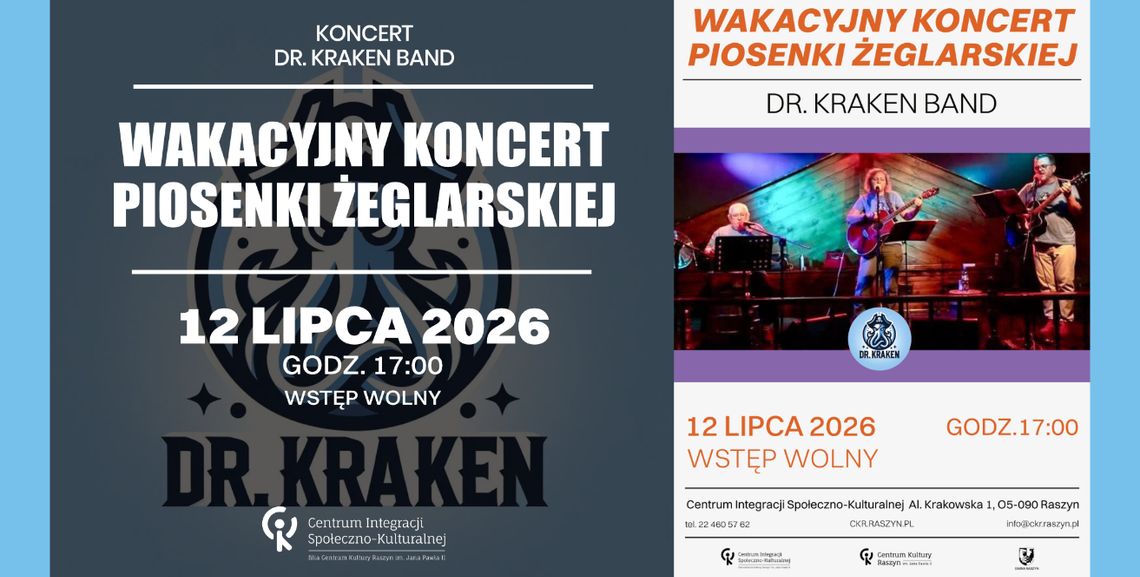 Wakacyjny koncert muzyki żeglarskiej Wakacyjny koncert muzyki żeglarskiej