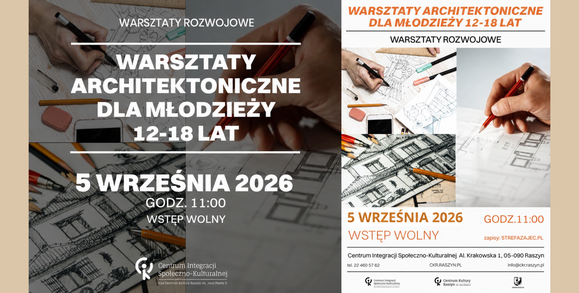 Warsztaty architektoniczne dla młodzieży Warsztaty architektoniczne dla młodzieży