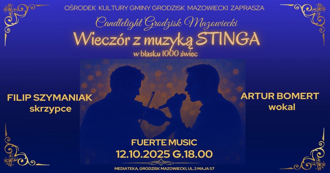 Wieczór z muzyką Stinga – w blasku 1000 świec