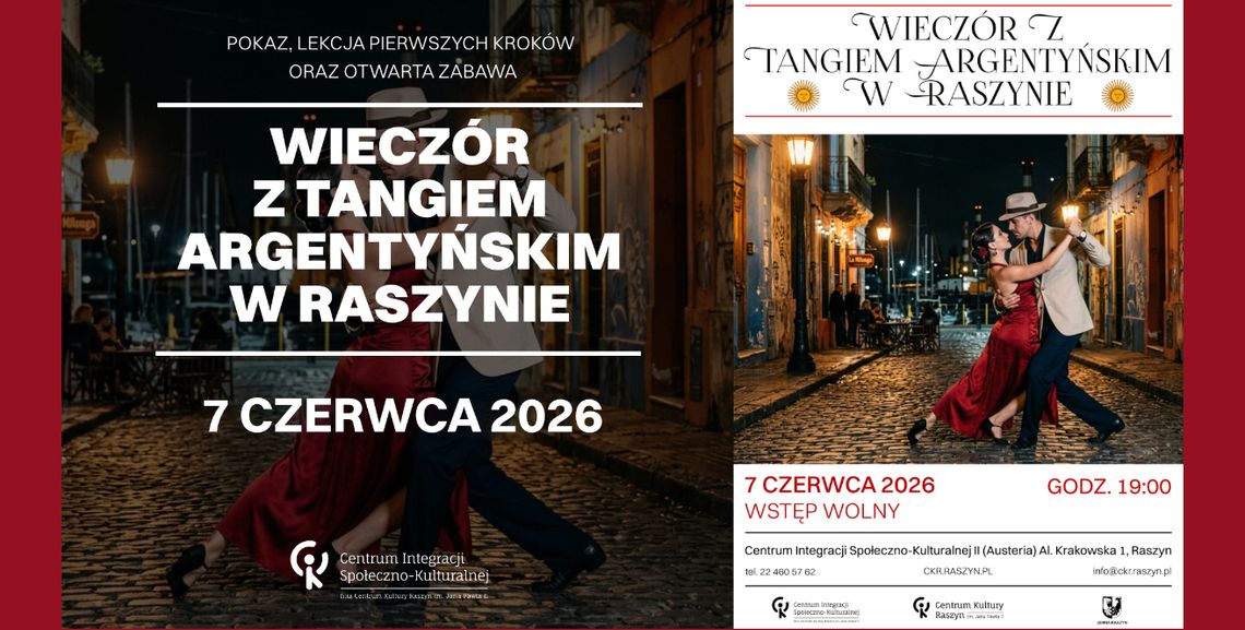 Wieczór z Tangiem Argentyńskim w Raszynie Wieczór z Tangiem Argentyńskim w Raszynie