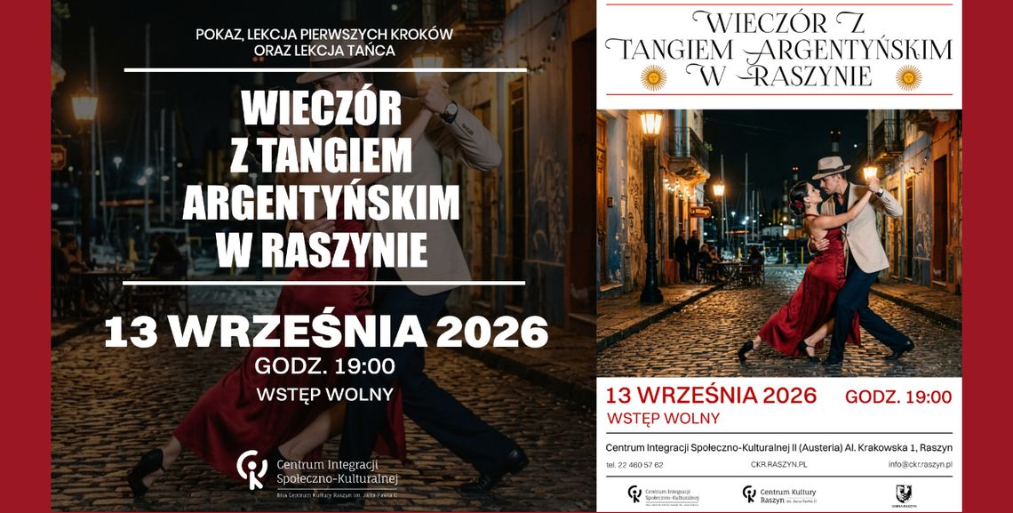 Wieczór z Tangiem Argentyńskim w Raszynie Wieczór z Tangiem Argentyńskim w Raszynie