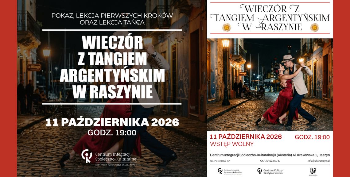 Wieczór z Tangiem Argentyńskim w Raszynie Wieczór z Tangiem Argentyńskim w Raszynie