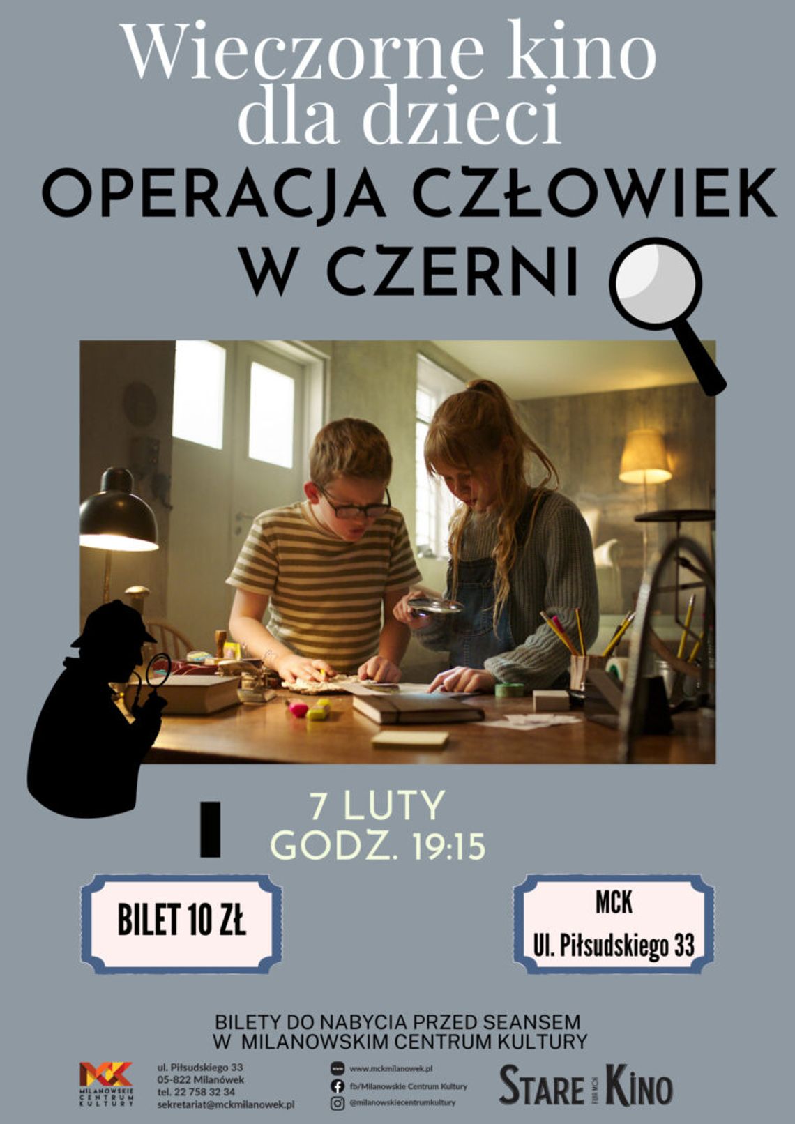 Wieczorne kino dla dzieci. Operacja człowiek w czerni. - Milanówek Wieczorne kino dla dzieci. Operacja człowiek w czerni. - Milanówek
