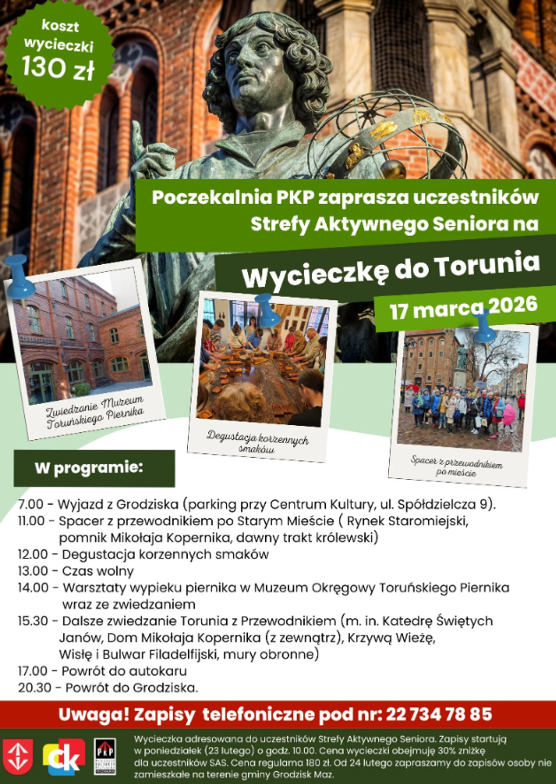 Wycieczka do Torunia dla seniorów Wycieczka do Torunia dla seniorów