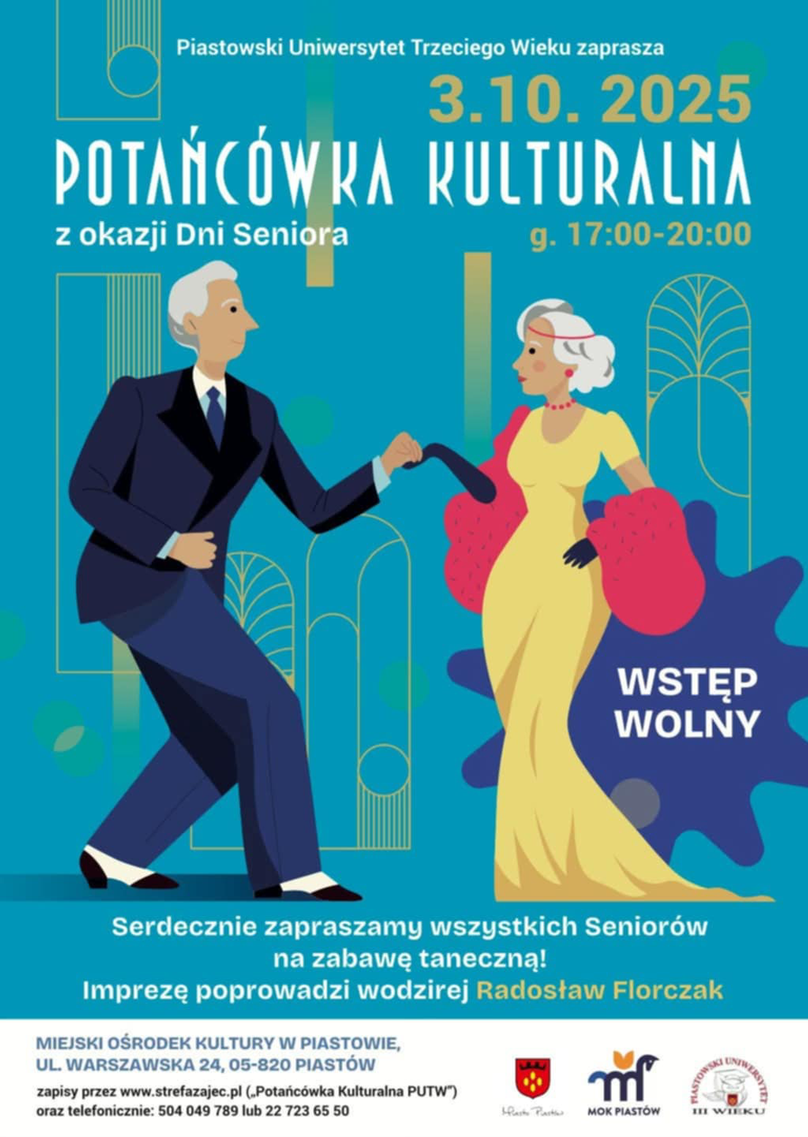 Zabawa taneczna Piastowskiego Uniwersytetu Trzeciego Wieku z okazji Dni Seniora