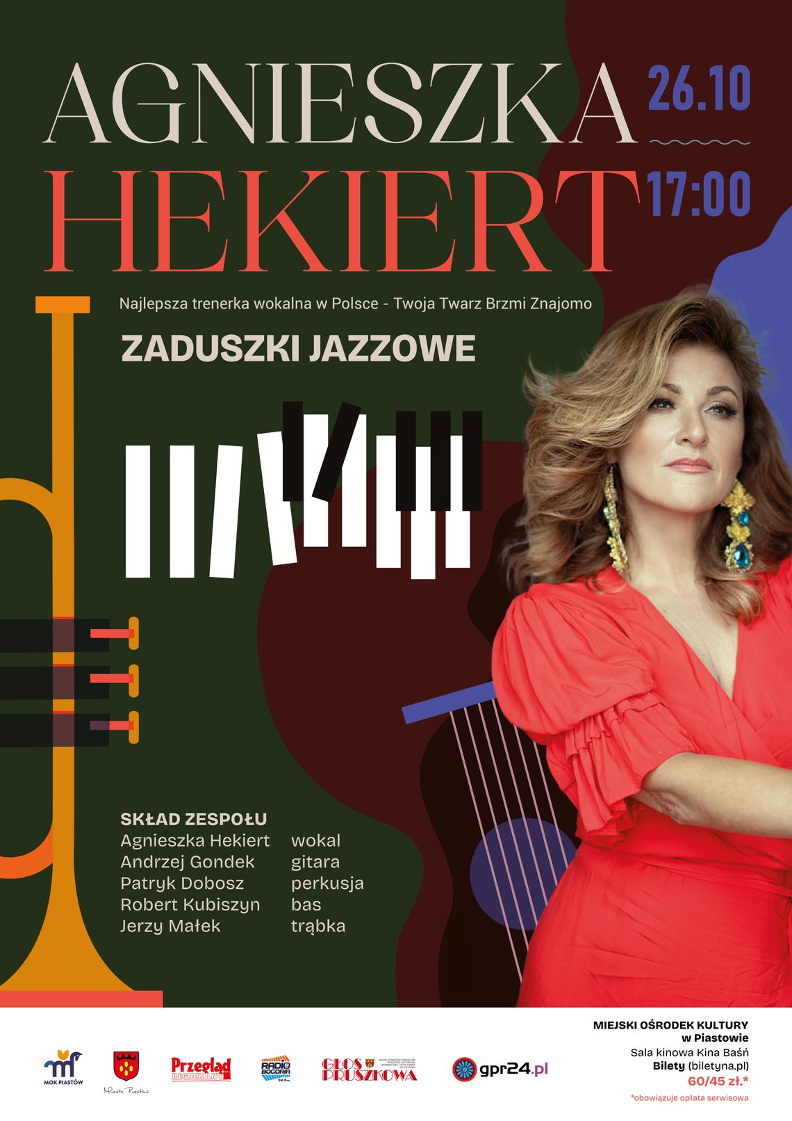 Zaduszki Jazzowe – koncert Agnieszka Hekiert w Piastowie Zaduszki Jazzowe – koncert Agnieszka Hekiert w Piastowie