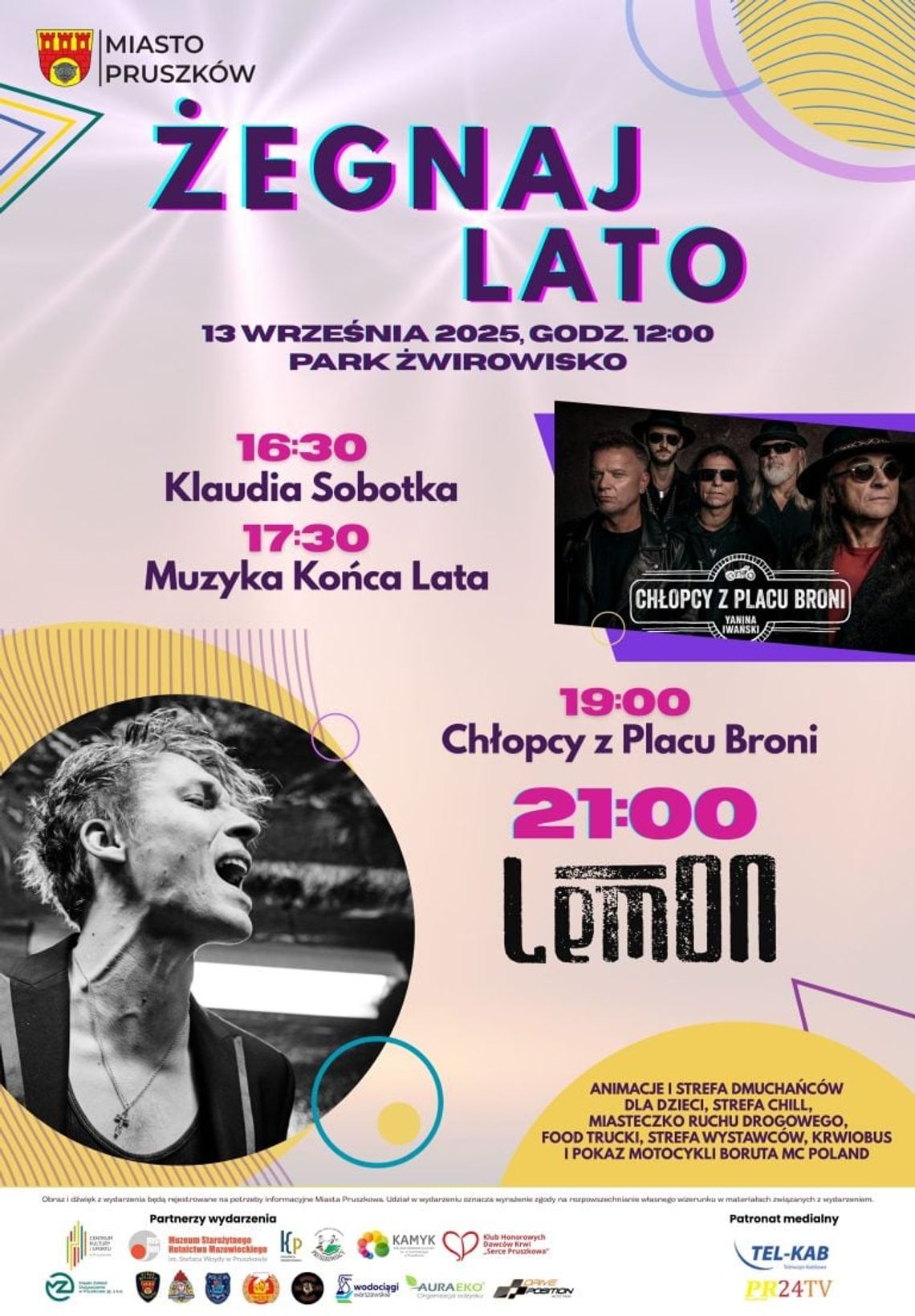 Koncertowe pożegnanie lata w Pruszkowie - Chłopcy z placu broni, LEMON