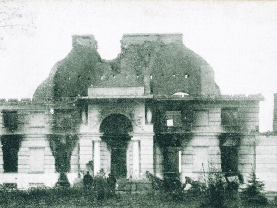 Pałac w Pęcicach w 1914 roku