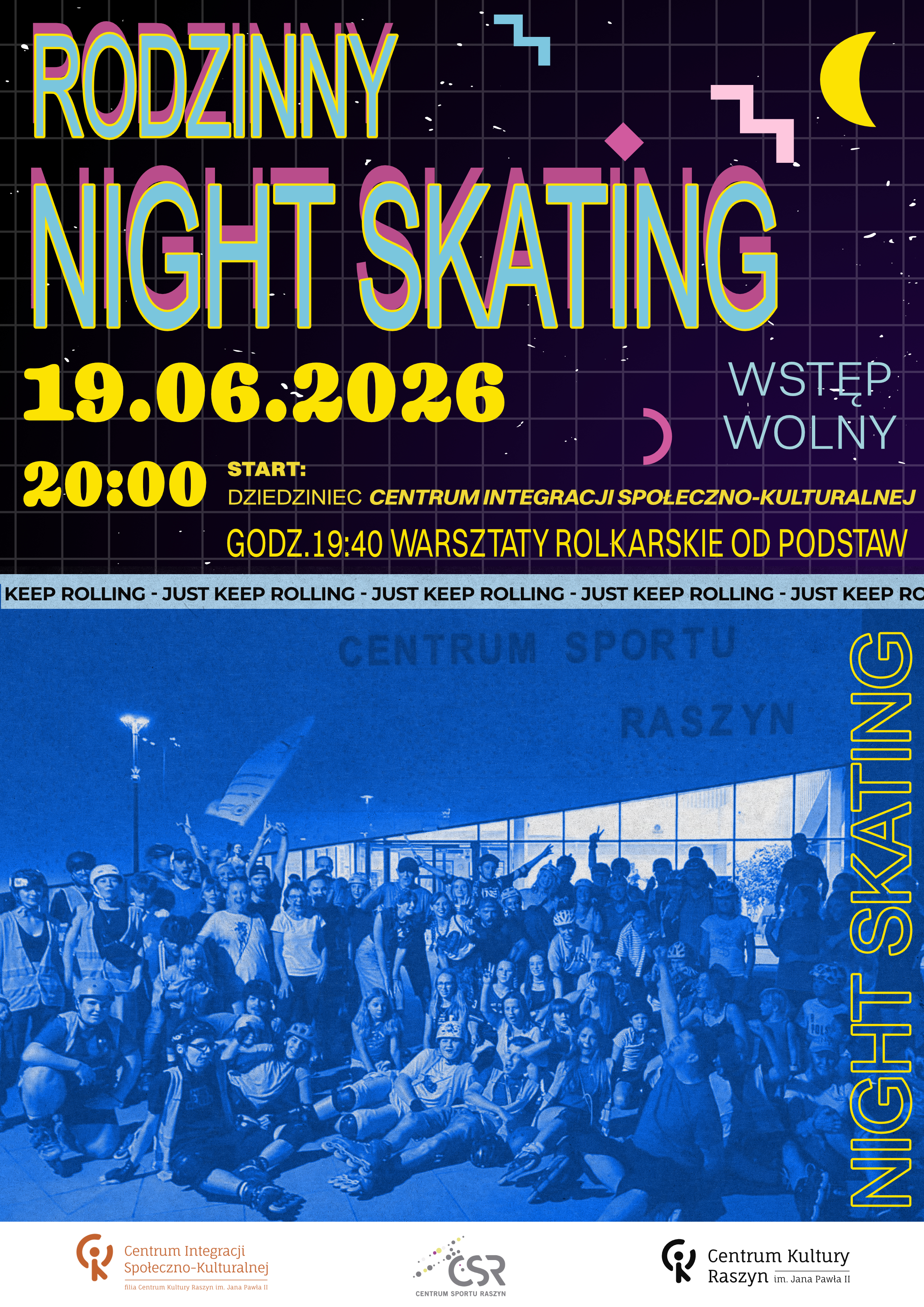 Night Skating ulicami Raszyna