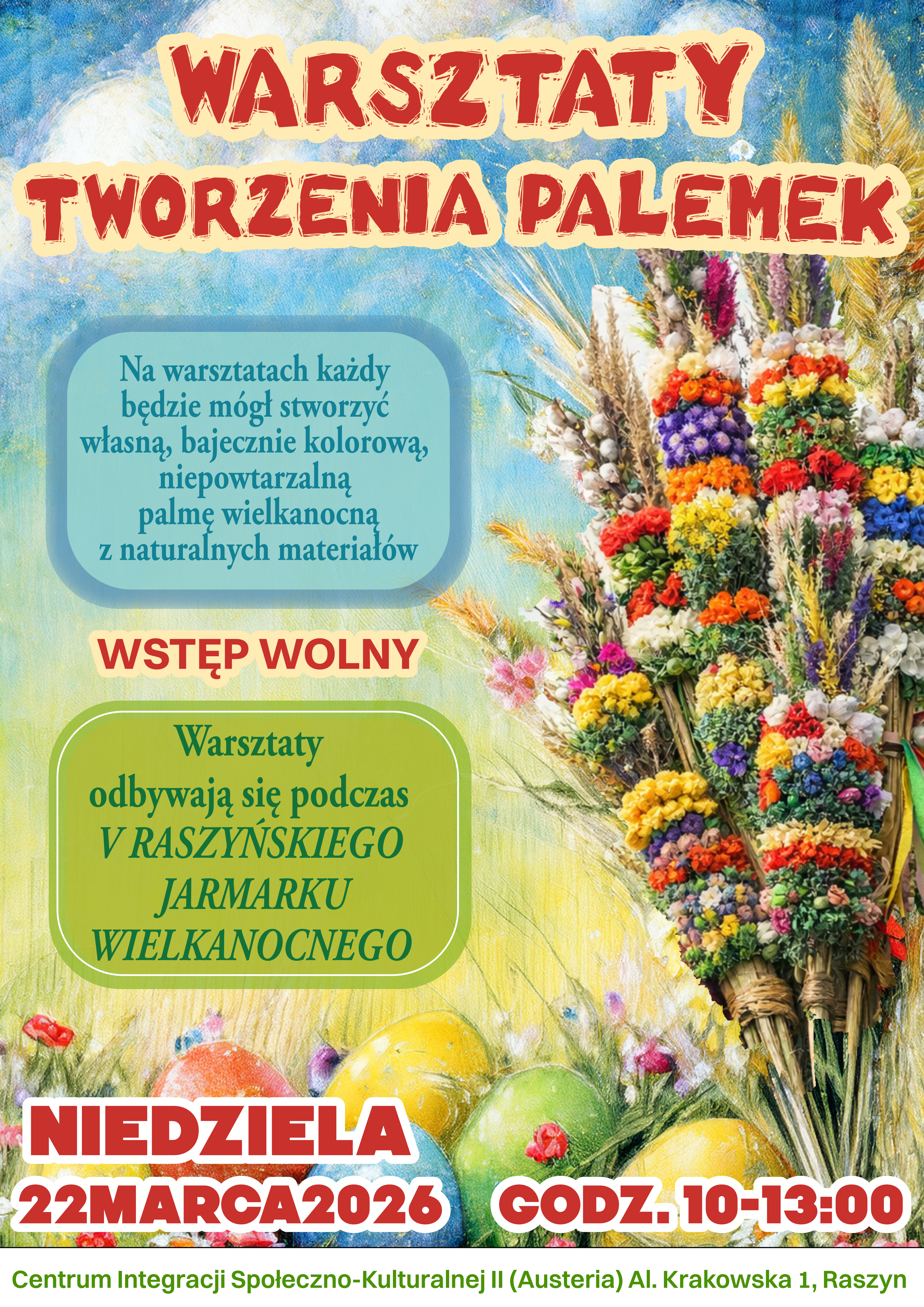 Rodzinne warsztaty tworzenia palemek